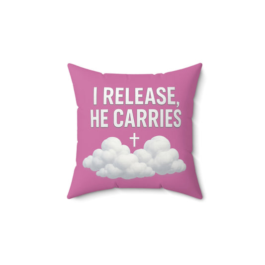 Inspirational Throw Pillow, Motivational Home Decor, Religious Gift, Uplifting Cushion, Stylish Accent for Living Room