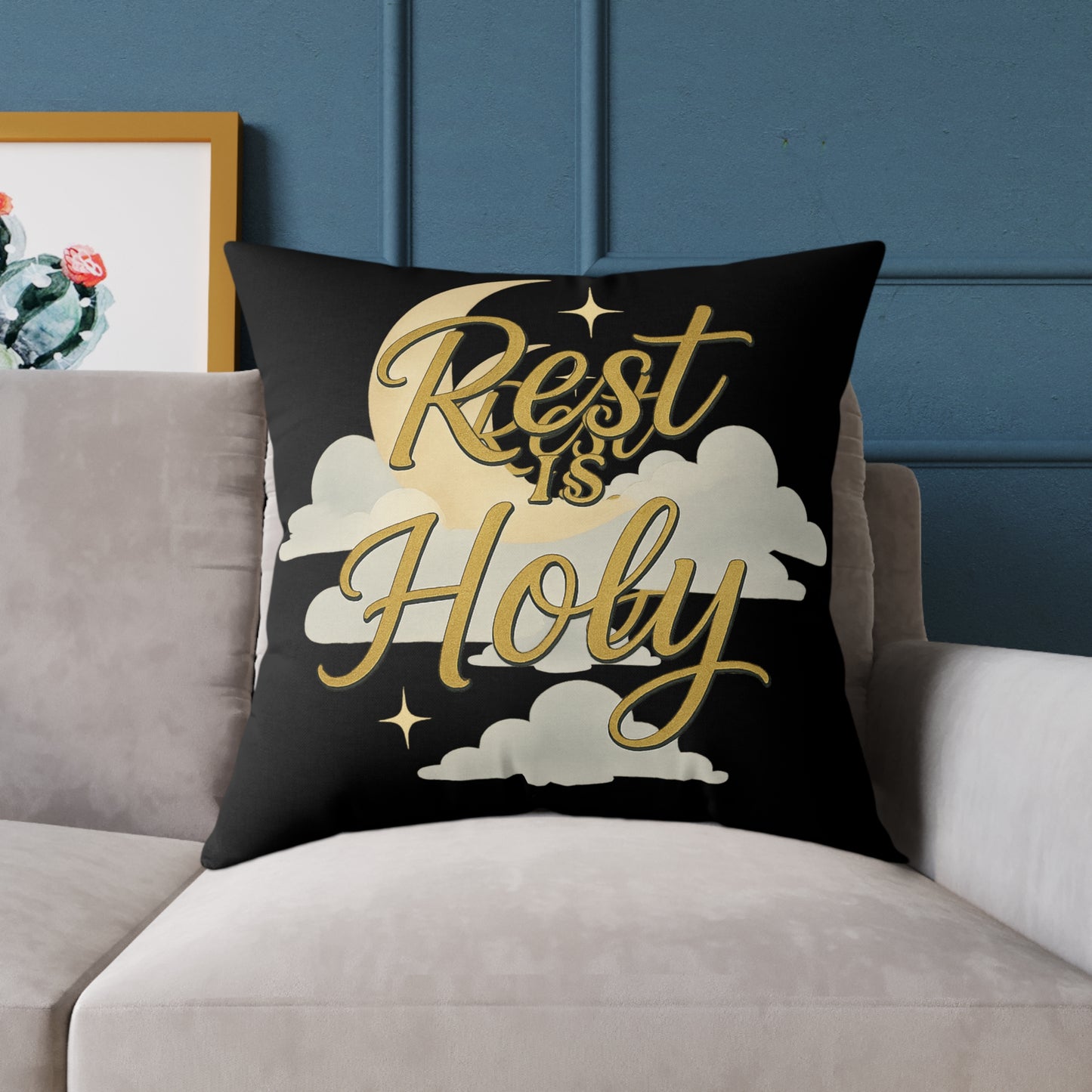 Square Poly Canvas Pillow