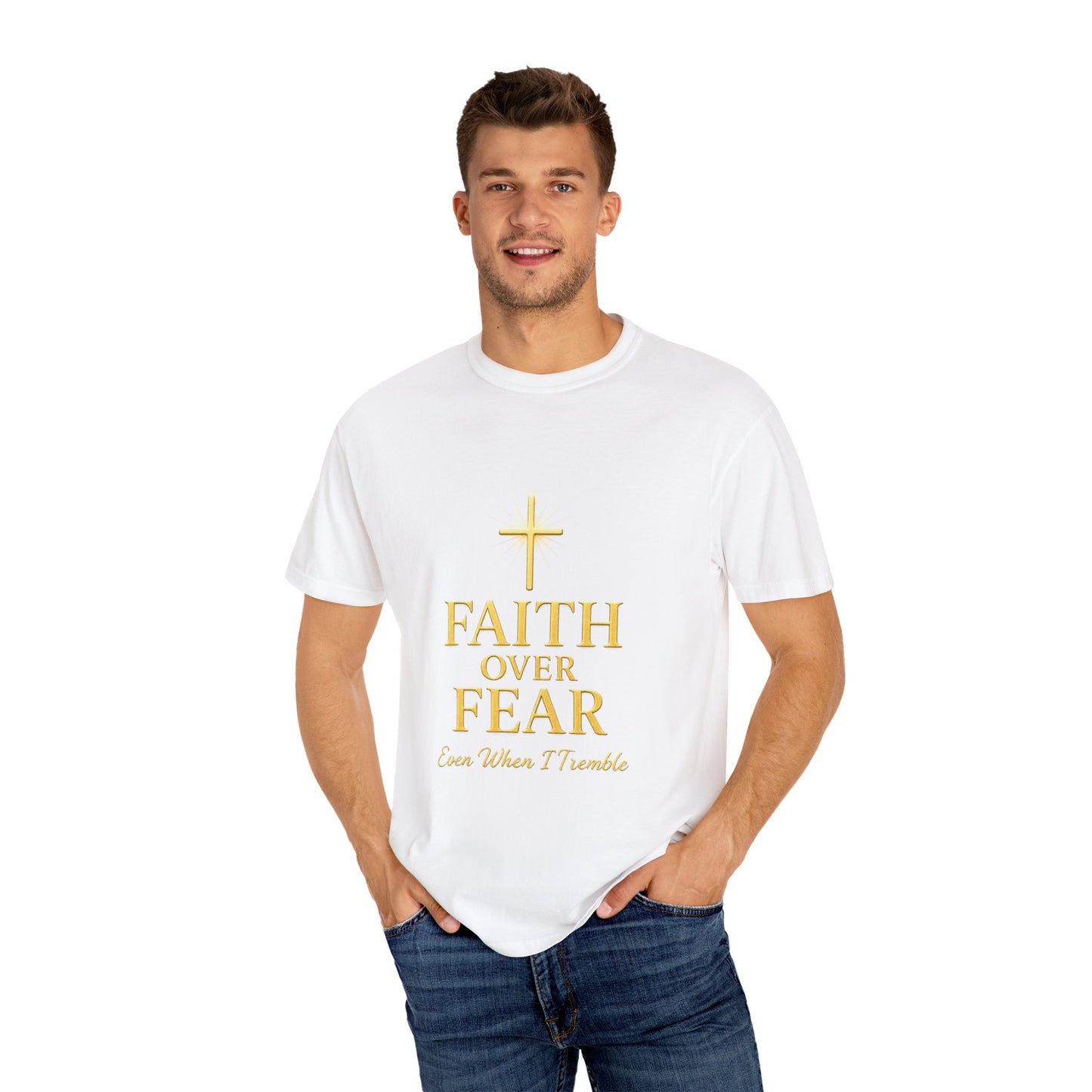 Faith Over Fear Unisex T-Shirt | Inspirational Tee for Faith lovers, Believers, Christians, Motivational Gifts, Everyday Wear