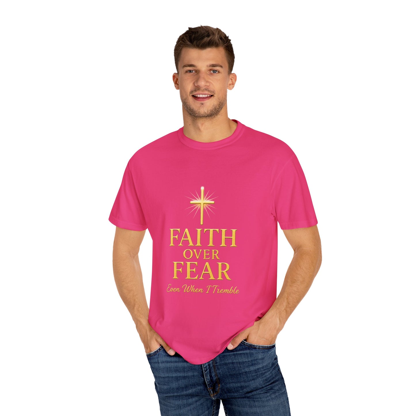 Faith Over Fear Unisex T-Shirt | Inspirational Tee for Faith lovers, Believers, Christians, Motivational Gifts, Everyday Wear