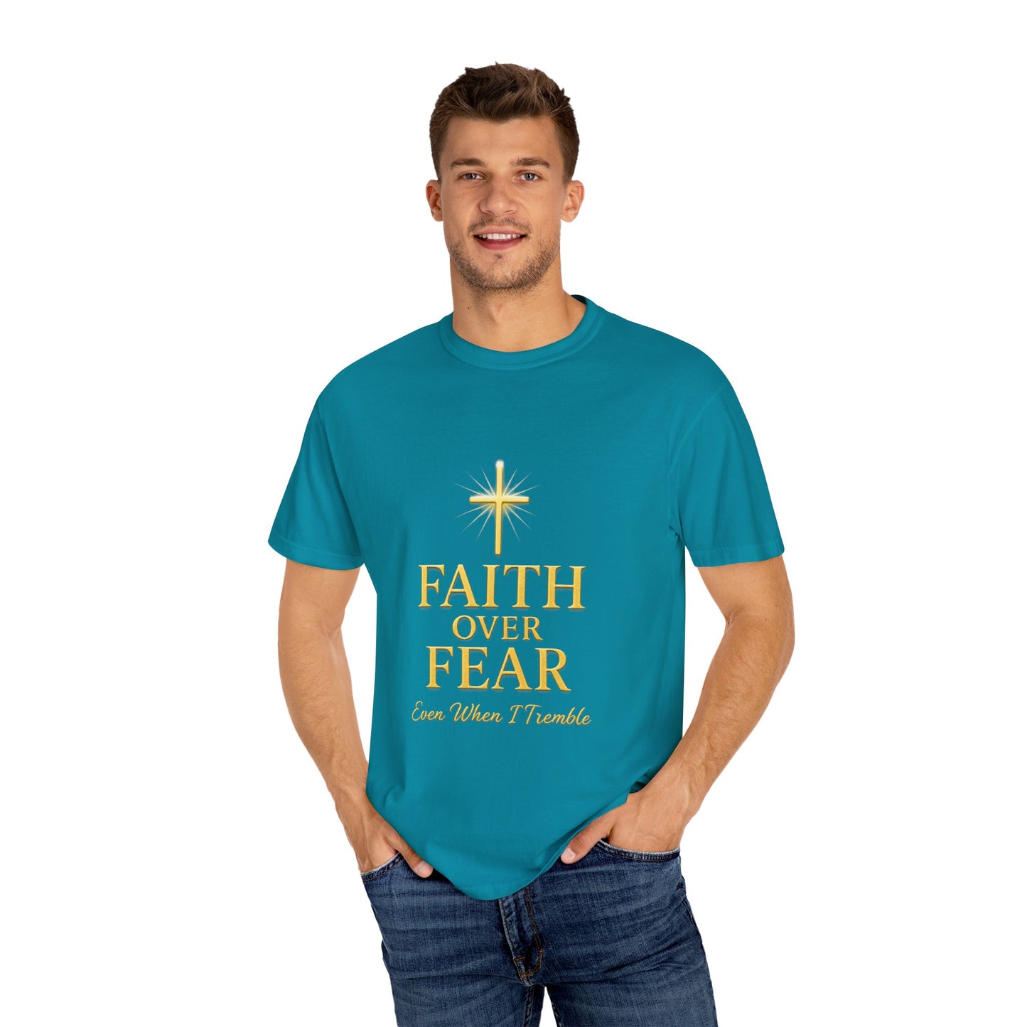 Faith Over Fear Unisex T-Shirt | Inspirational Tee for Faith lovers, Believers, Christians, Motivational Gifts, Everyday Wear