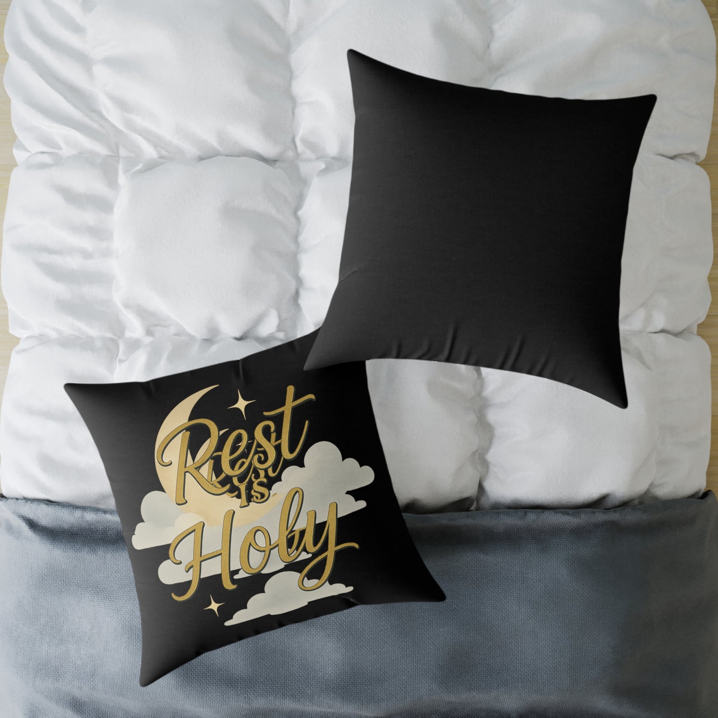 Square Poly Canvas Pillow