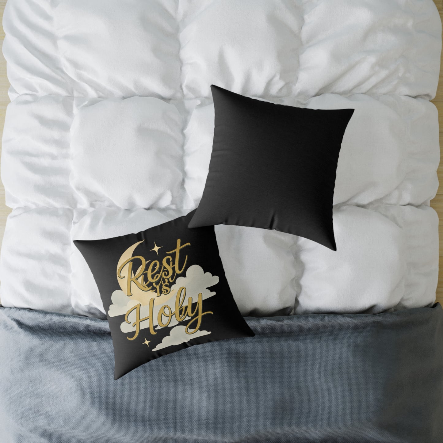 Square Poly Canvas Pillow