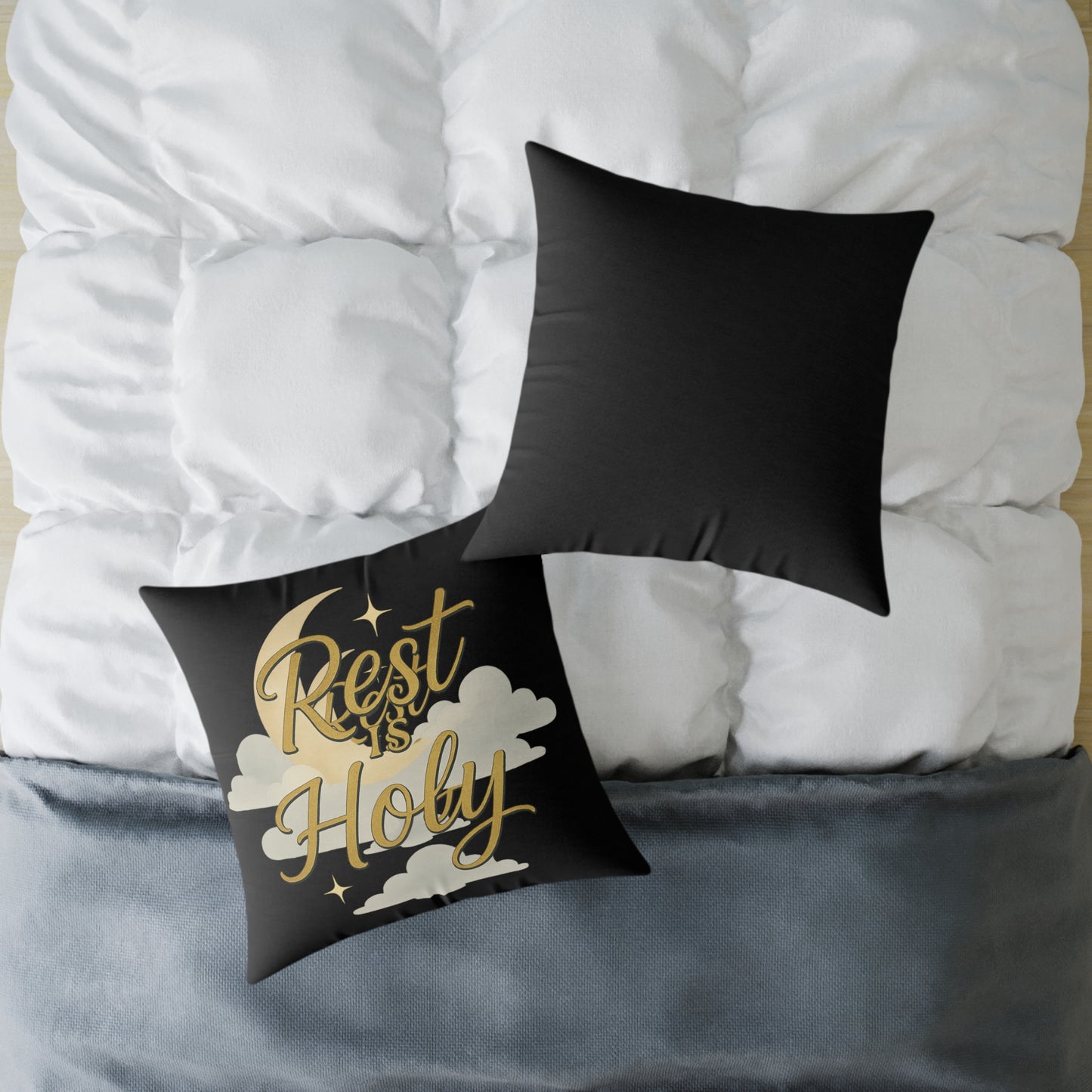 Square Poly Canvas Pillow