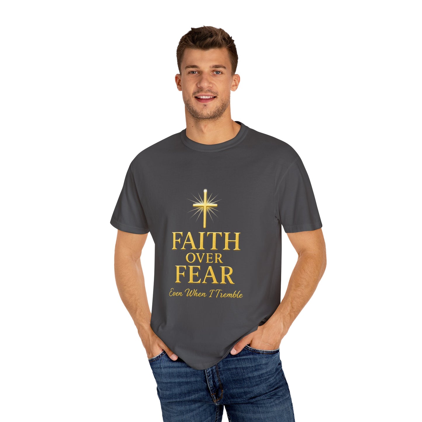 Faith Over Fear Unisex T-Shirt | Inspirational Tee for Faith lovers, Believers, Christians, Motivational Gifts, Everyday Wear