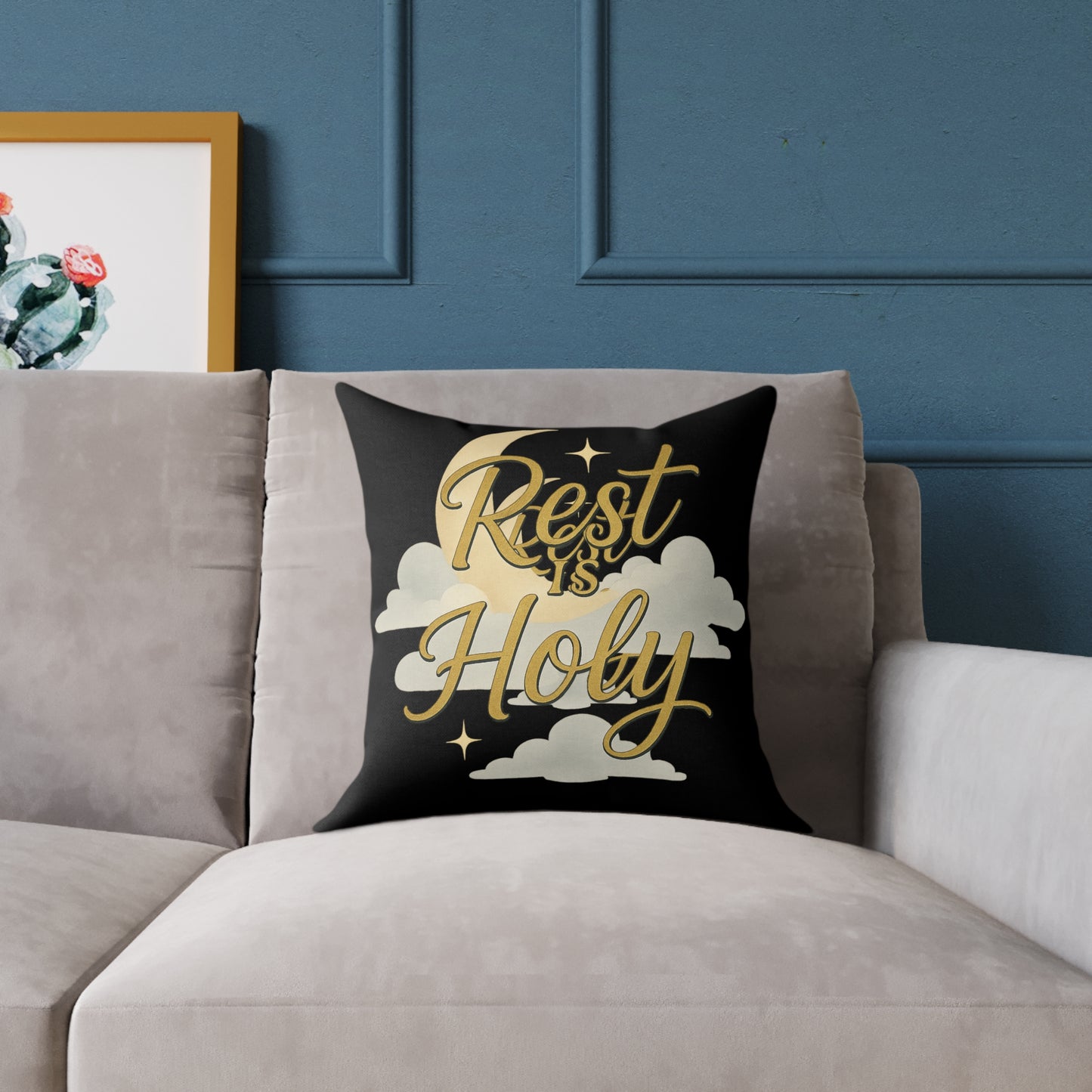 Square Poly Canvas Pillow