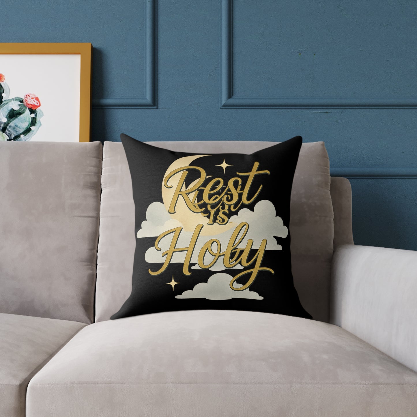 Square Poly Canvas Pillow