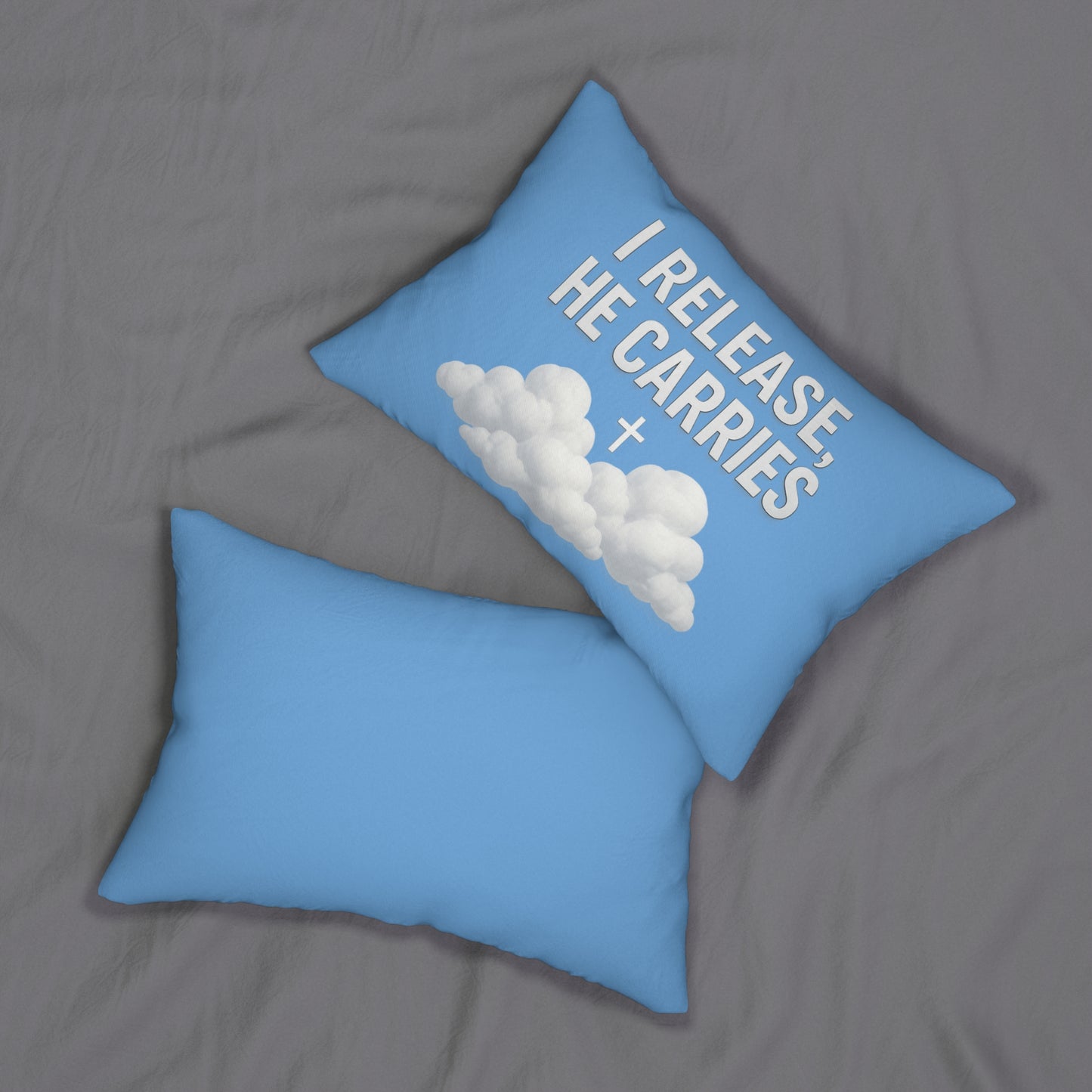 Inspirational Lumbar Pillow for Comfort and Relaxation, Christian Home Decor, Throw Pillow, Gift for Faith Lovers, Motivational Decor