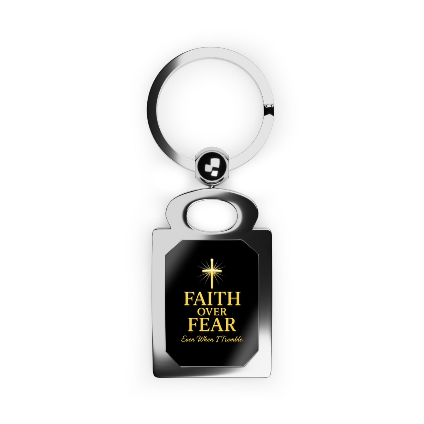 Faith Over Fear Keyring, Inspirational Keychain, Motivational Gift, Keepsake, Personalized Accessory