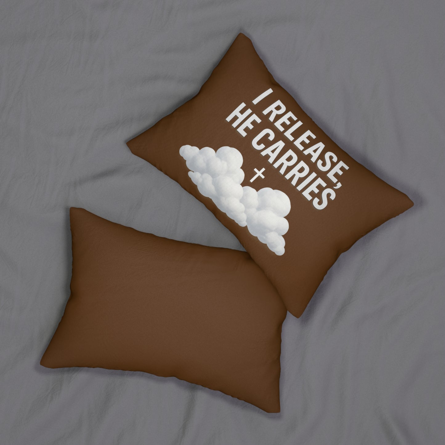 Faith-Inspired Lumbar Pillow - Inspirational Home Decor, Throw Pillow, Religious Gift, Couch Accessory, Comfort Decor