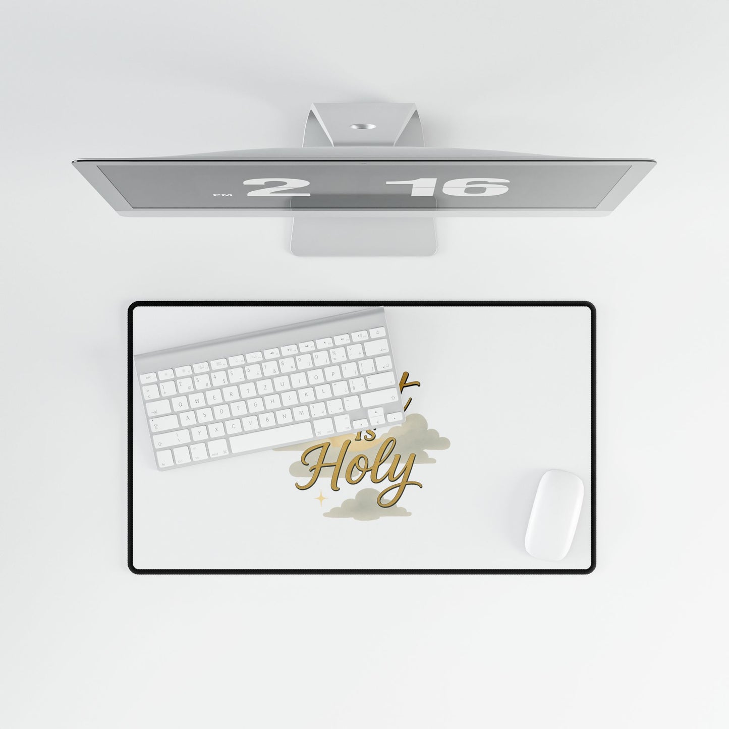 Rest is Holy Desk Mat, Inspirational Workspace Decor, Motivational Office Accessory, Perfect for Home Office, Gift for Students, [...]