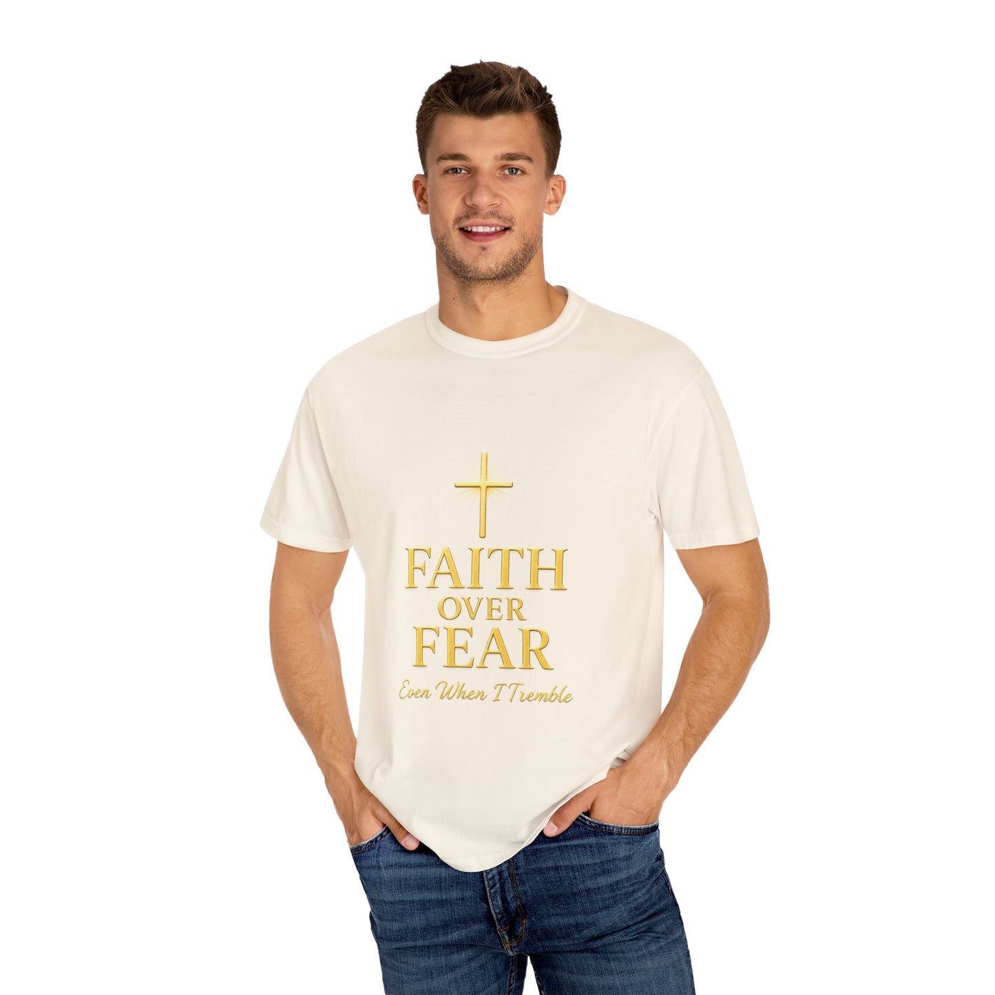 Faith Over Fear Unisex T-Shirt | Inspirational Tee for Faith lovers, Believers, Christians, Motivational Gifts, Everyday Wear