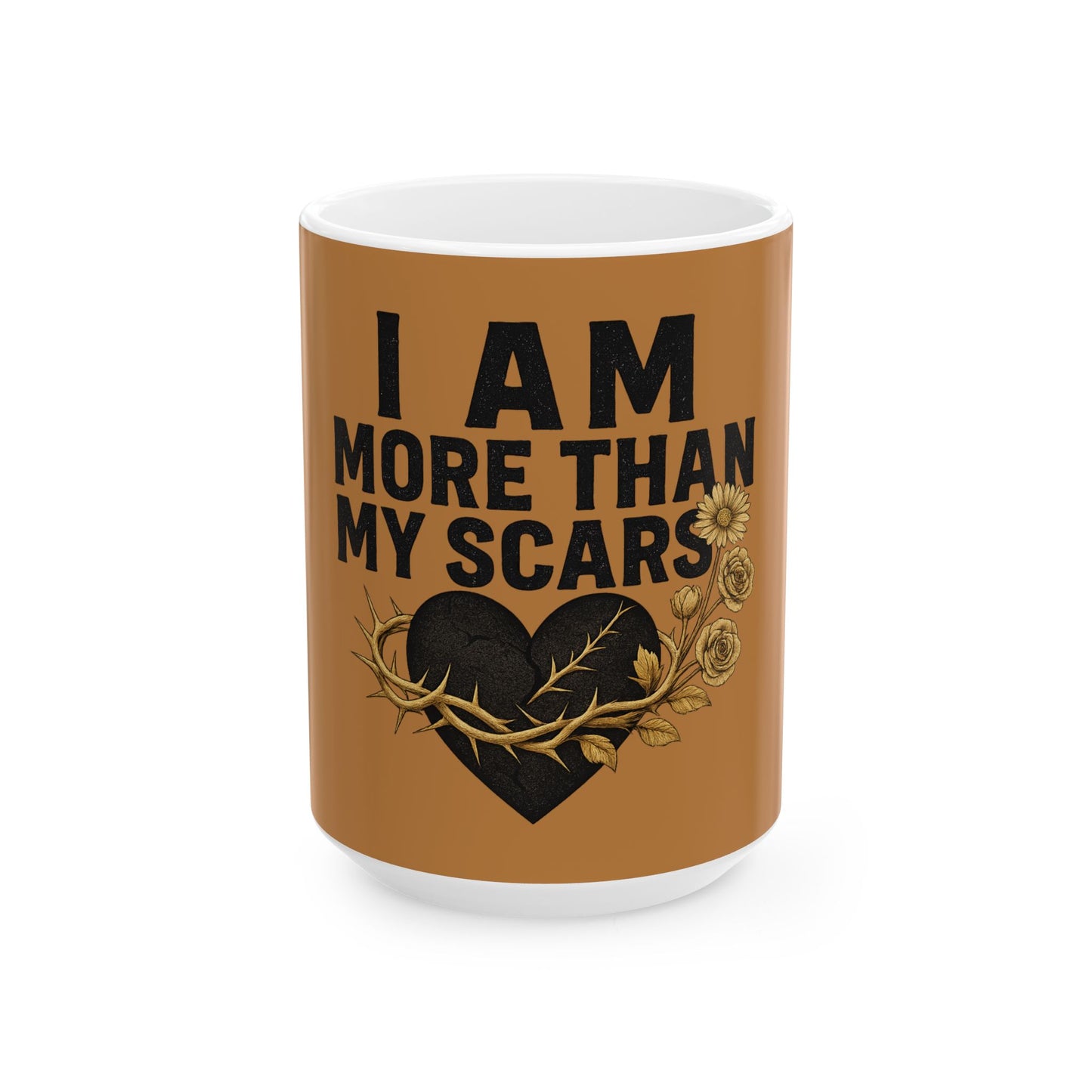 Empowering Scars Ceramic Mug - Perfect for Self-Love, Gifts, Inspirational Gifts, Affirmation Mug, Recovery Support