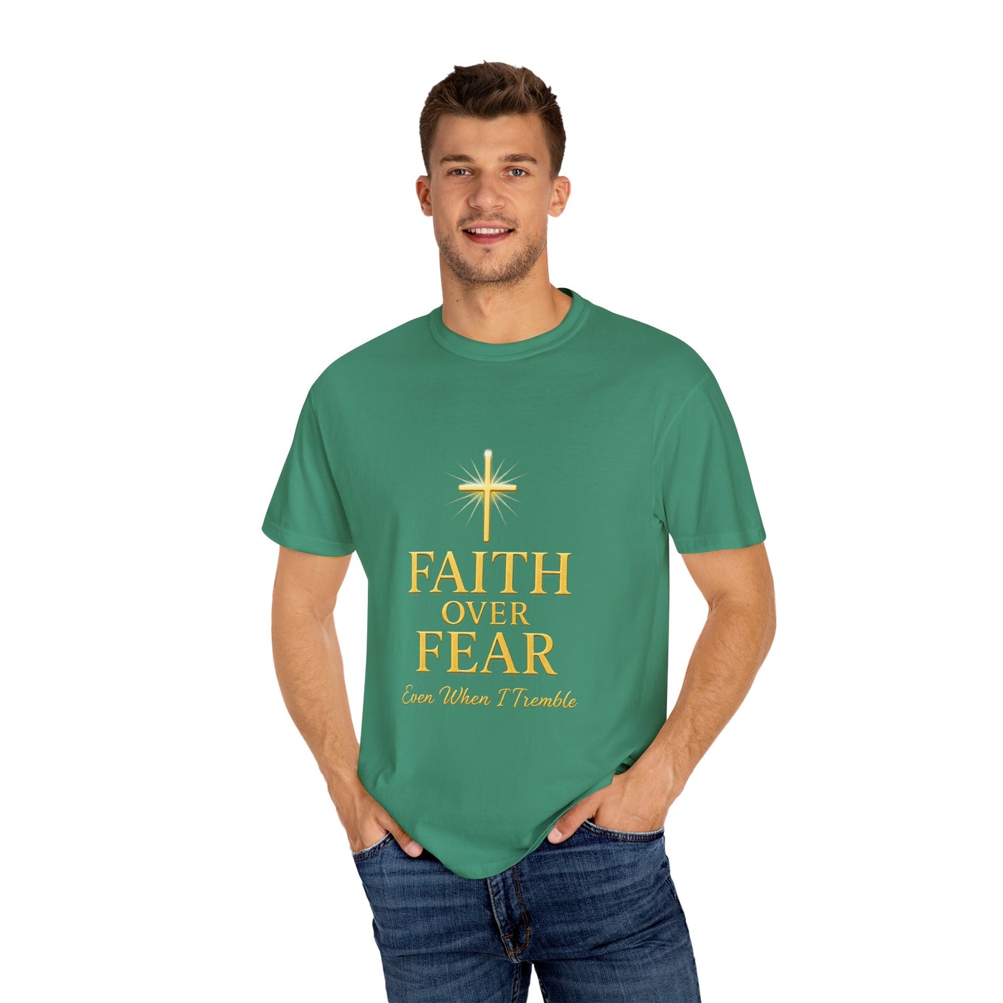Faith Over Fear Unisex T-Shirt | Inspirational Tee for Faith lovers, Believers, Christians, Motivational Gifts, Everyday Wear