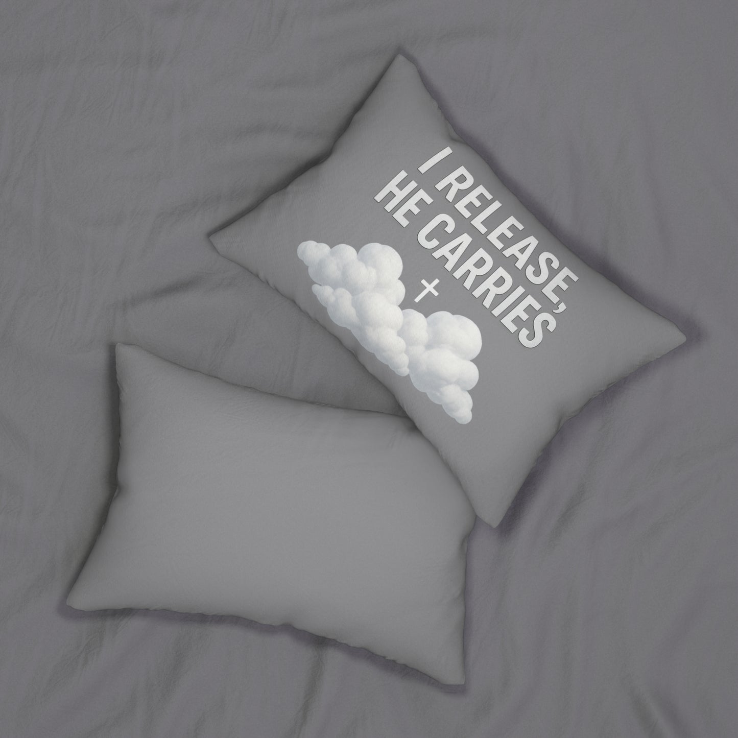 Inspirational Lumbar Pillow, Motivational Couch Cushion, Faith Decor, Christian Gift, Home Accent