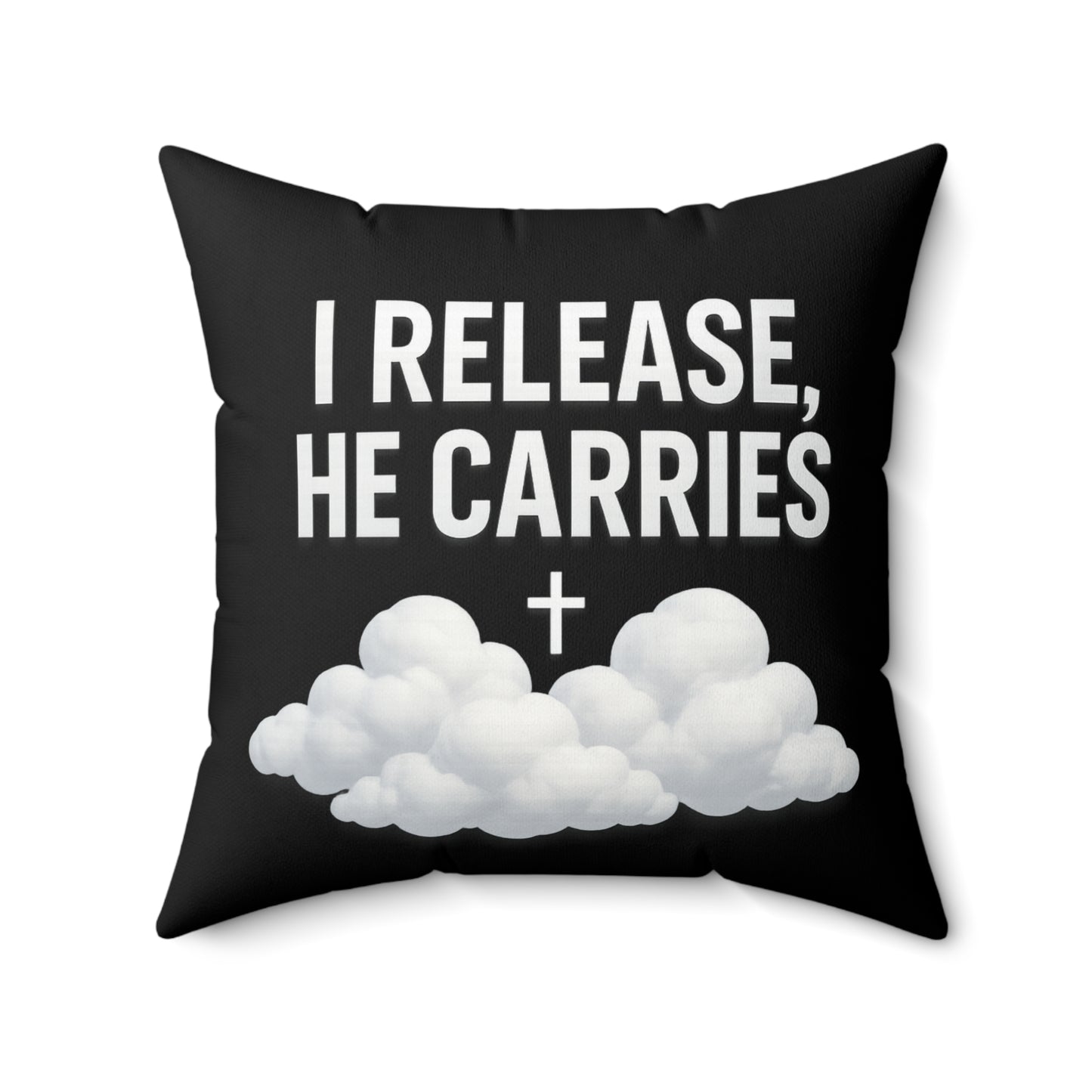 Inspirational Cloud Pillow - "I Release, He Carries" Home Decor, Comfort Cushion, Gift for Friends, Motivational Throw Pillow, [...]