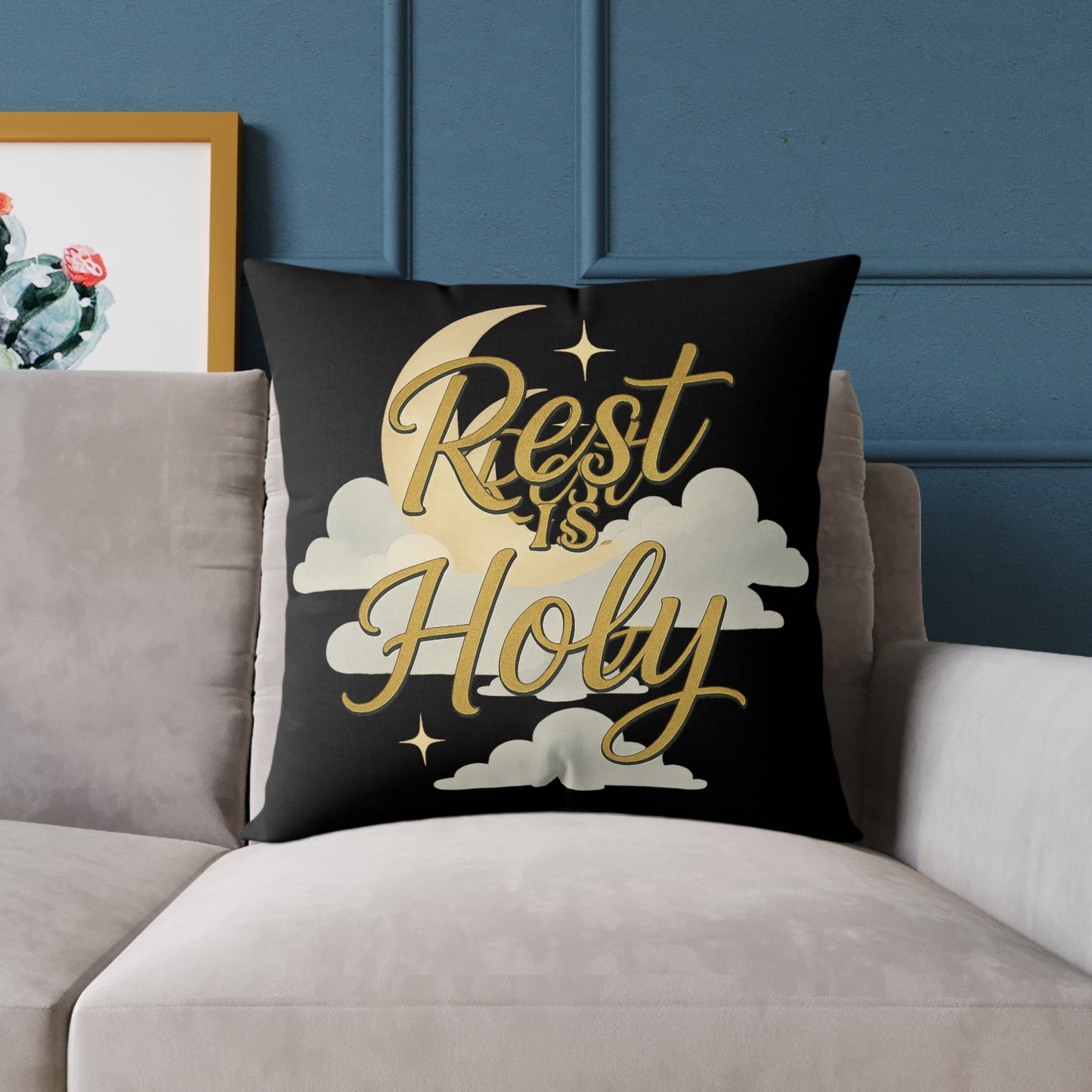 Square Poly Canvas Pillow