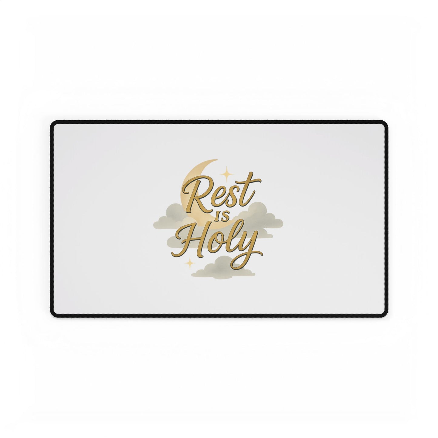Rest is Holy Desk Mat, Inspirational Workspace Decor, Motivational Office Accessory, Perfect for Home Office, Gift for Students, [...]