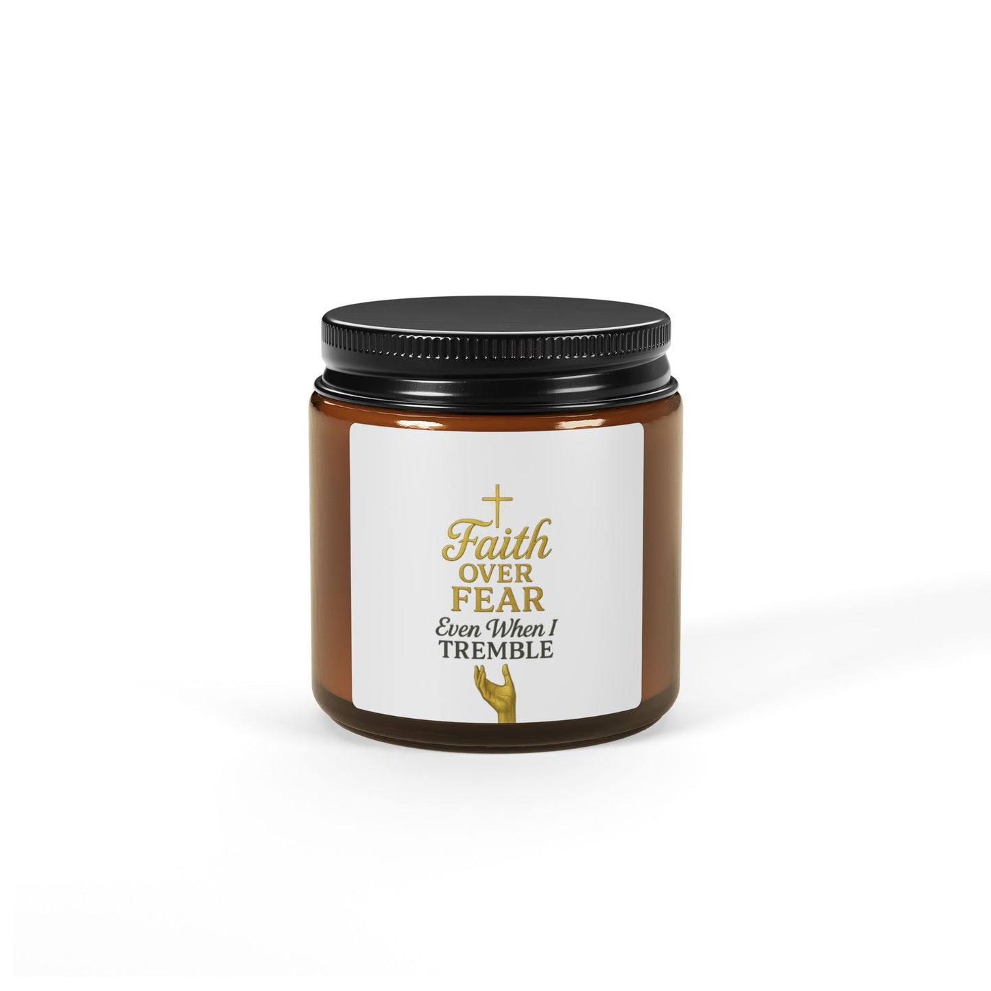 Scented Soy Candle (Multi-Size, Amber Jar)