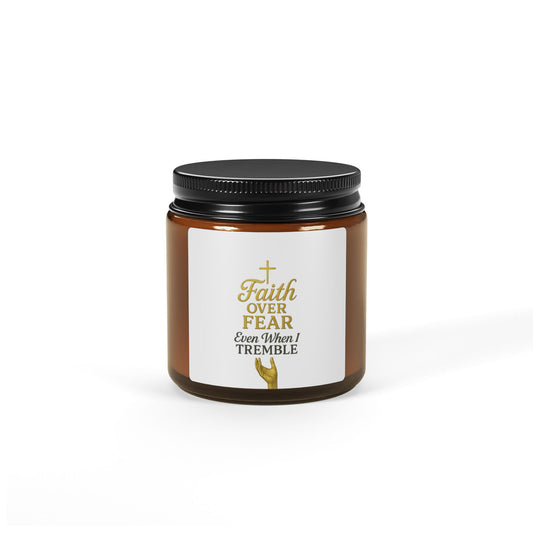 Scented Soy Candle (Multi-Size, Amber Jar)