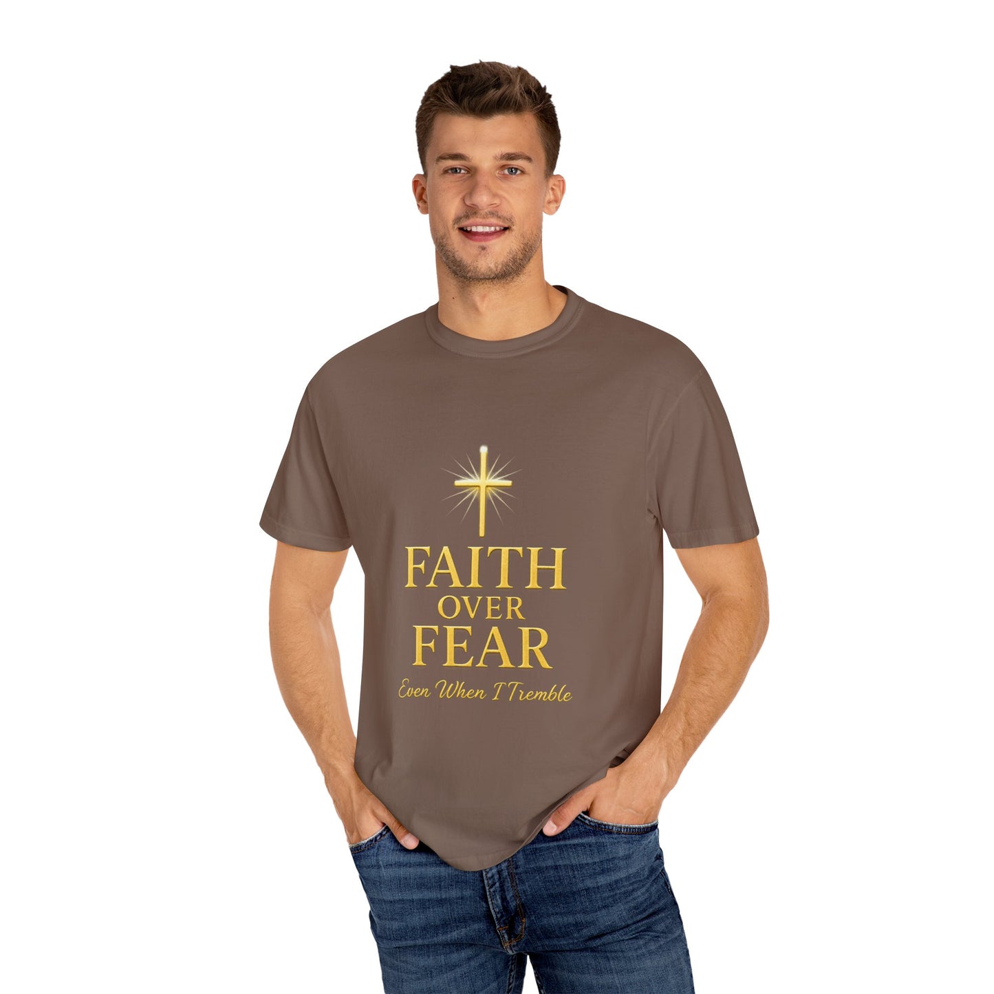 Faith Over Fear Unisex T-Shirt | Inspirational Tee for Faith lovers, Believers, Christians, Motivational Gifts, Everyday Wear