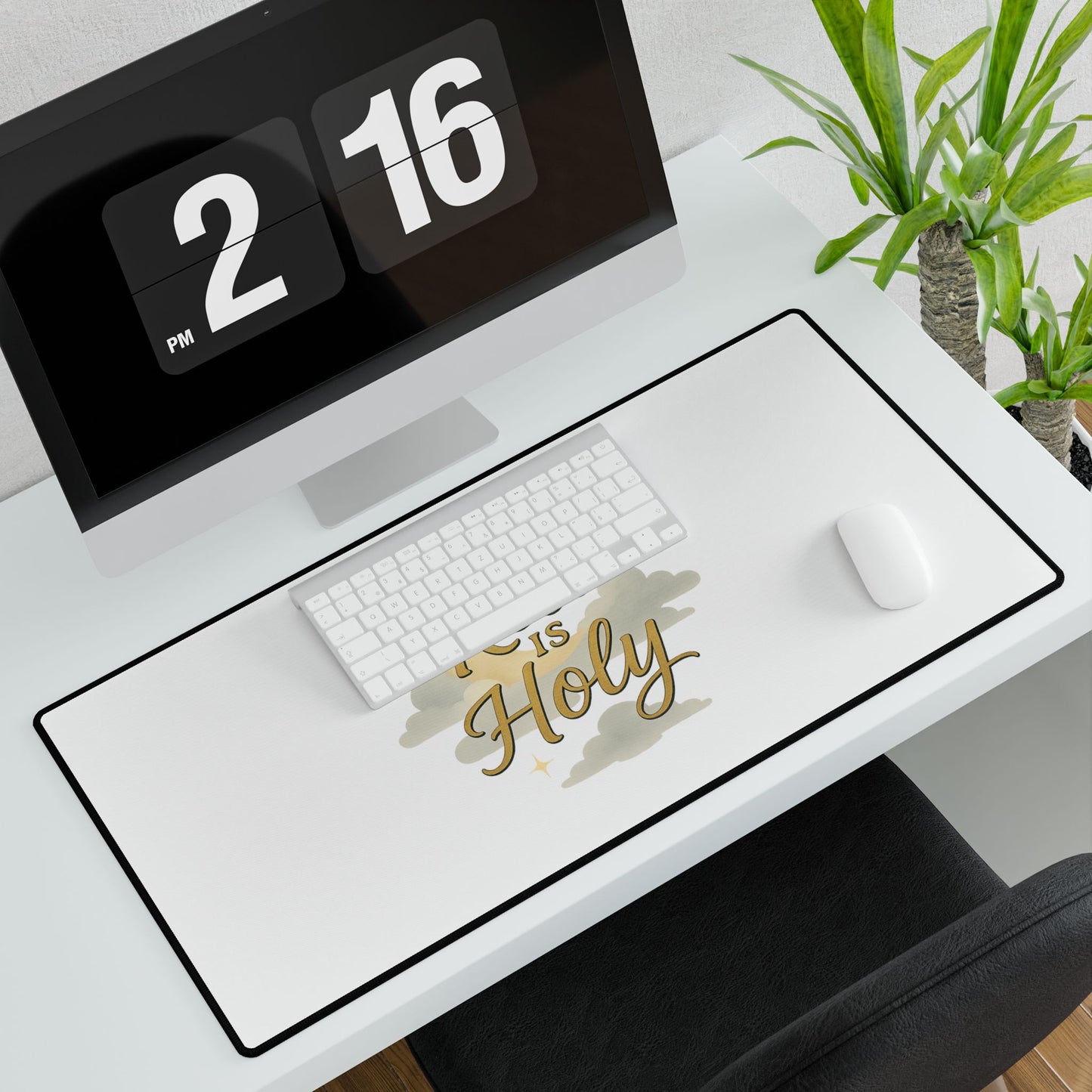 Rest is Holy Desk Mat, Inspirational Workspace Decor, Motivational Office Accessory, Perfect for Home Office, Gift for Students, [...]