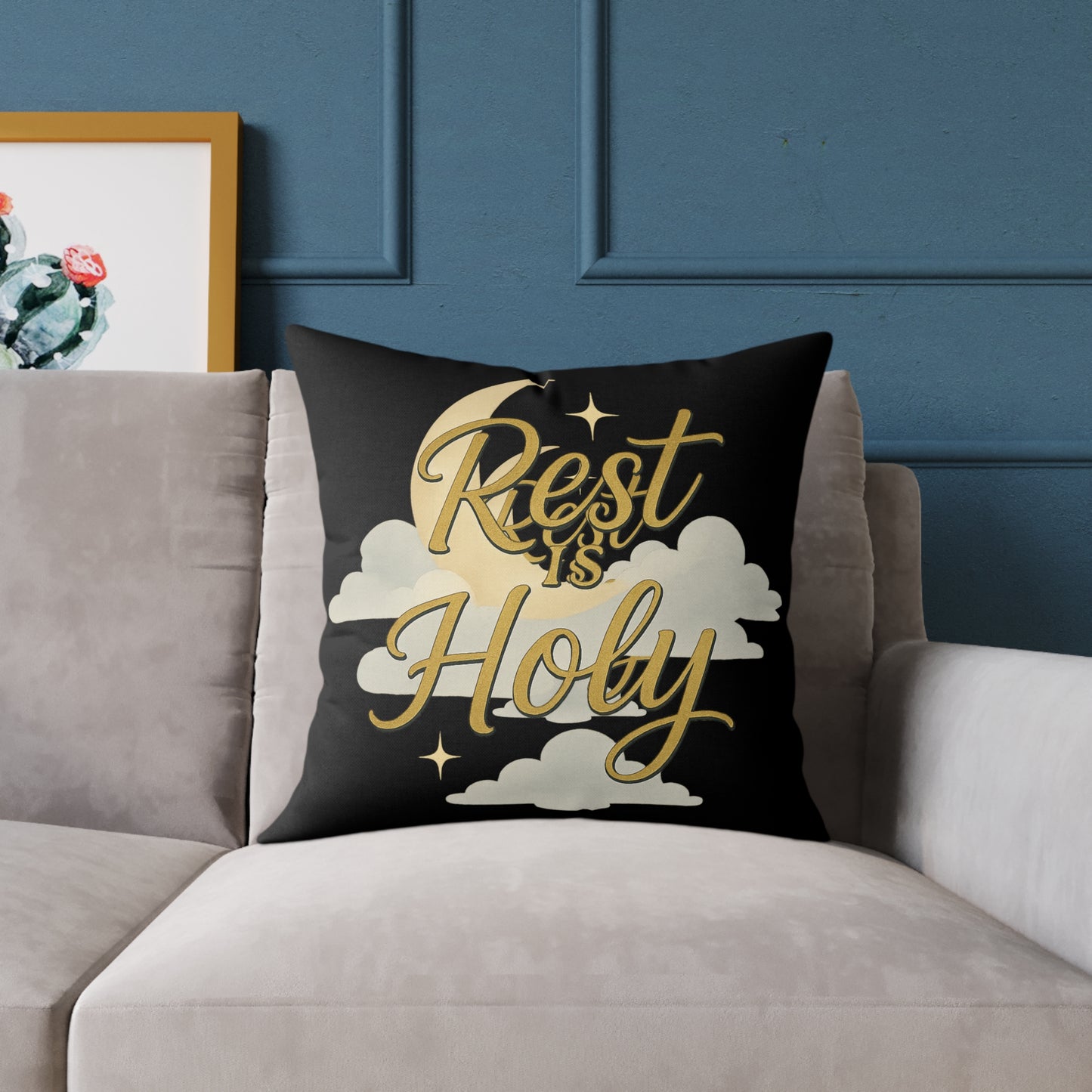 Square Poly Canvas Pillow