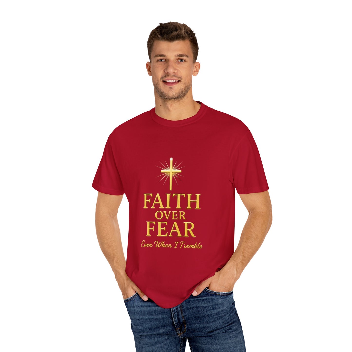Faith Over Fear Unisex T-Shirt | Inspirational Tee for Faith lovers, Believers, Christians, Motivational Gifts, Everyday Wear