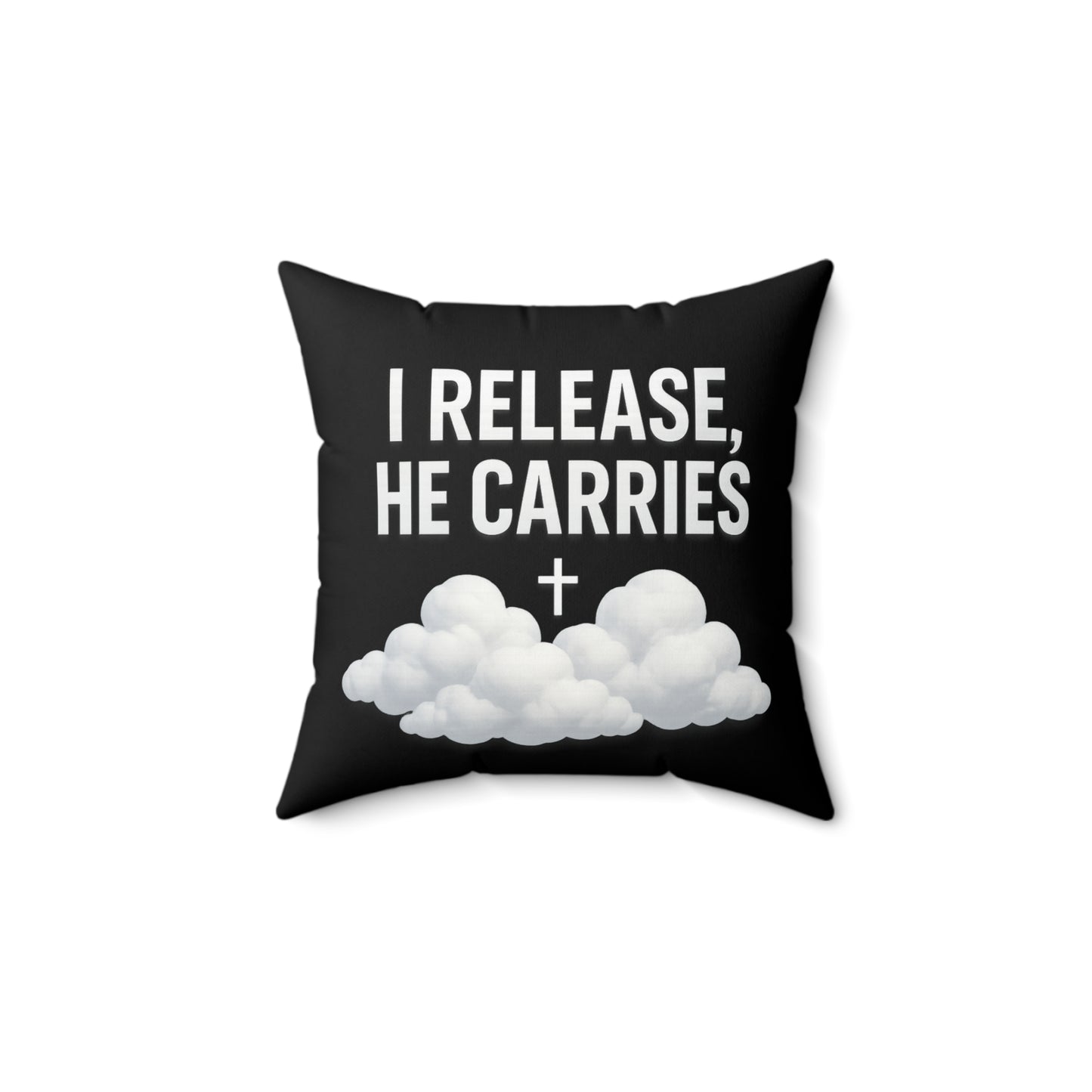 Inspirational Cloud Pillow - "I Release, He Carries" Home Decor, Comfort Cushion, Gift for Friends, Motivational Throw Pillow, [...]