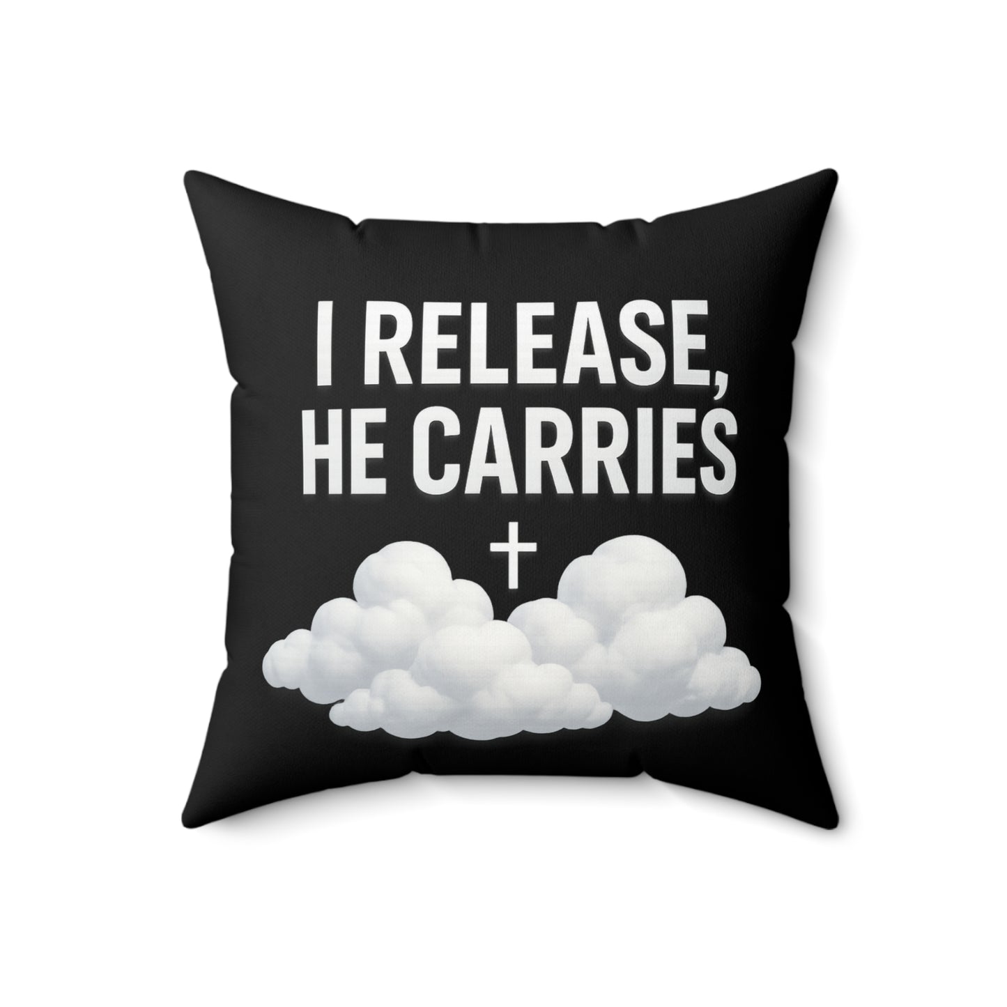 Inspirational Cloud Pillow - "I Release, He Carries" Home Decor, Comfort Cushion, Gift for Friends, Motivational Throw Pillow, [...]