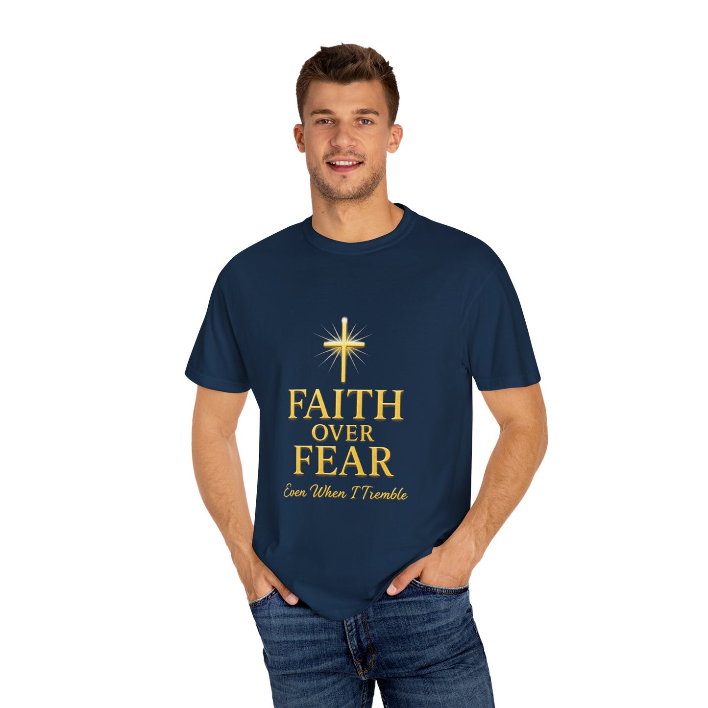 Faith Over Fear Unisex T-Shirt | Inspirational Tee for Faith lovers, Believers, Christians, Motivational Gifts, Everyday Wear