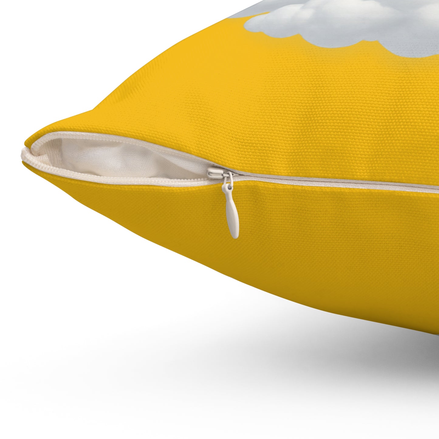 Inspirational Throw Pillow, Comfort Decor, Faith-Based Home Accent, Encouragement Gift, Yellow Cloud Cushion