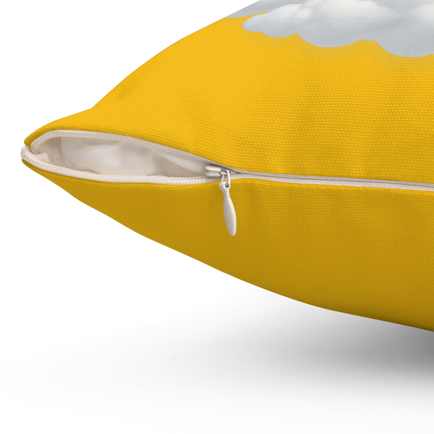 Inspirational Throw Pillow, Comfort Decor, Faith-Based Home Accent, Encouragement Gift, Yellow Cloud Cushion