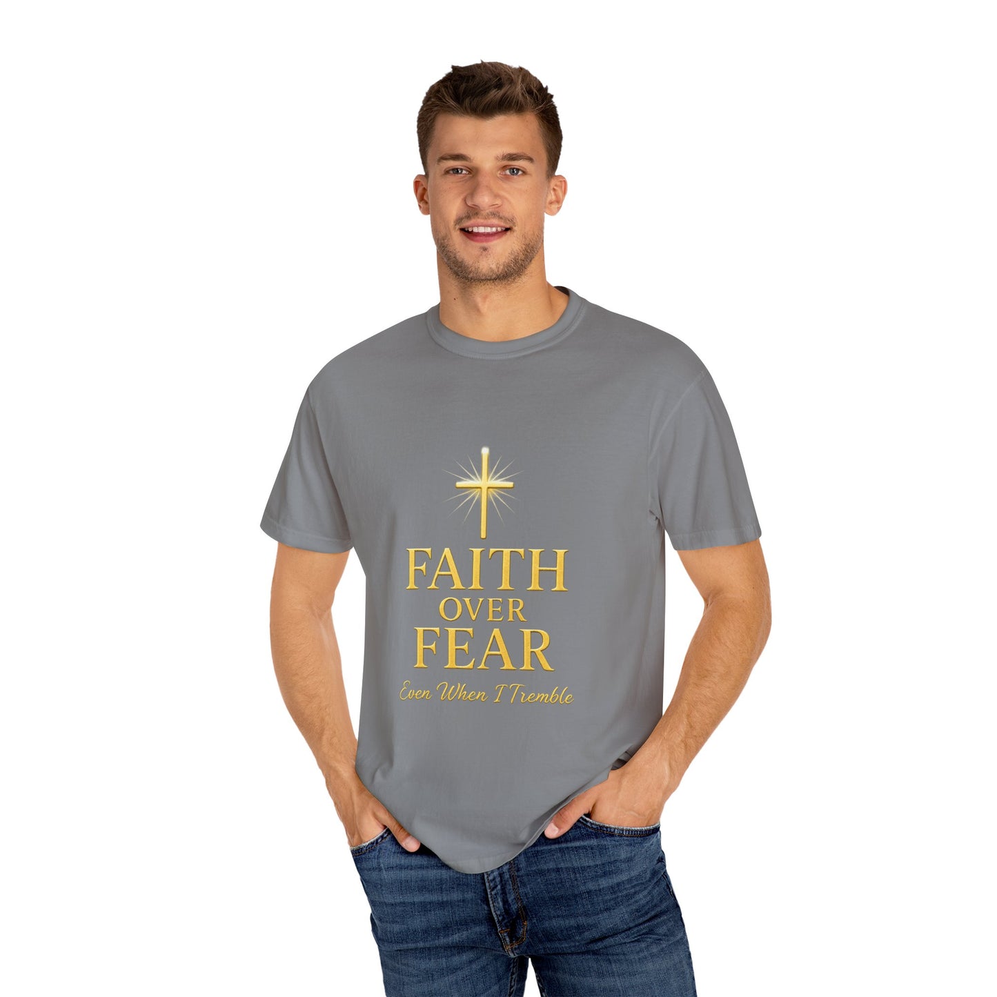 Faith Over Fear Unisex T-Shirt | Inspirational Tee for Faith lovers, Believers, Christians, Motivational Gifts, Everyday Wear